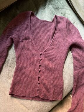 Reformation Brown 2-way sweater